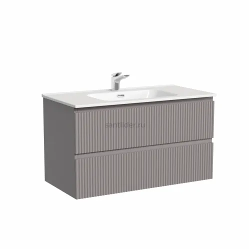 Тумба подвесная SANCOS Snob T 890х445х500, c двумя ящиками оснащенными доводчиками, Doha Soft,SNT90SM