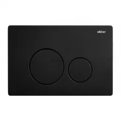 Комплект ABBER унитаз AC1100MB черный матовый с инсталляцией AC0105 и кнопкой AC0121MB, биде AC1150MB с инсталляцией AC0101P