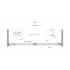 Душевая дверь шириной 150см BelBagno SOFT_CLOSE-1-BF-1-150-C-GM профиль оружейная сталь, стекло прозрачное
