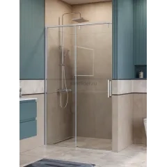 Душевая дверь шириной 130см BelBagno SOFT_CLOSE-1-BF-1-130-C-Cr профиль хром, стекло прозрачное