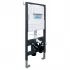 Комплект подвесной унитаз ABBER Rechteck AC1201MB черный матовый с инсталляцией AC0105 и кнопкой AC0121 хром