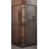 Душевой уголок Cezares MOLVENO-A-2-90-C-GM-IV, 90х90х195, профиль оружейная сталь, прозрачное стекло