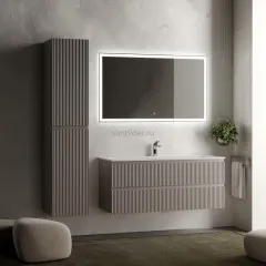 Тумба подвесная SANCOS под раковину Snob R, Doha Soft 1195х445х500, SNR120SM