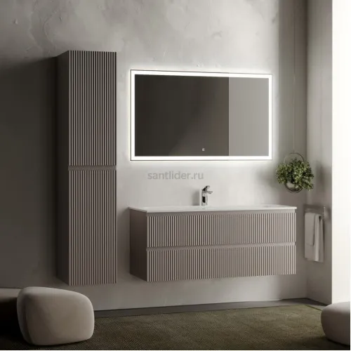 Тумба подвесная SANCOS под раковину Snob R, Doha Soft 1195х445х500, SNR120SM