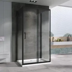 Душевой уголок ABBER Schwarzer Diamant AG30150B-S75B-S75B