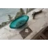 Ванна прозрачная ABBER Kristall AT9702Aquamarin бирюзовая
