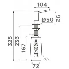 Дозатор Omoikiri OM-02-ES-P