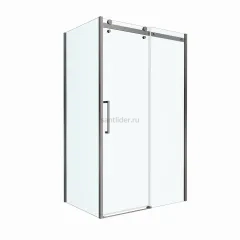 Душевой уголок BelBagno MARINO-2-AH-1-130/100-C-GM 130х100см профиль оружейная сталь, стекло прозрачное