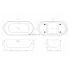Ванна акриловая отдельностоящая матовая BelBagno BB411-1700-800-MATT