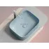 Умывальник CERAMICANOVA Element чаша накладная прямоугольная (цвет Голубой Матовый) CN6052ML