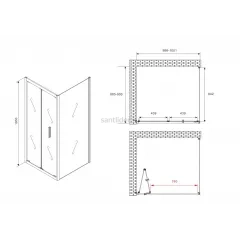 Душевой уголок ABBER Sonnenstrand AG07100-S90