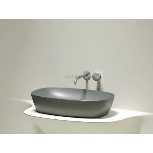 Умывальник CERAMICANOVA Element чаша накладная овальная (цвет Антрацит Матовый) CN6049MH