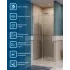 Душевая дверь шириной 120см BelBagno SOFT_CLOSE-1-BF-1-120-C-Cr профиль хром, стекло прозрачное