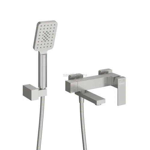 Смеситель CEZARES SLIDER-VD-IN для ванны и душа с поворотным изливом, с ручным душем, шлангом и держателем