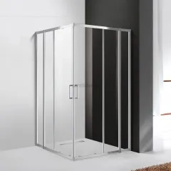 Душевой уголок Cezares MOLVENO-AH-22-110/100-C-Cr-IV, 110х100х195, профиль хром, стекло прозрачное