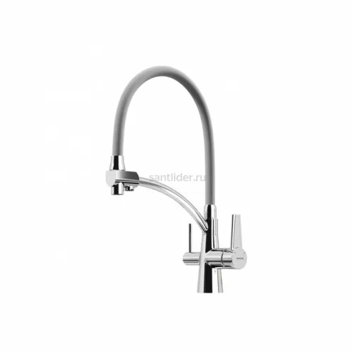 Смеситель для кухни Sancos Eri с гибким изливом, цвет хром/серый, SC4001CH