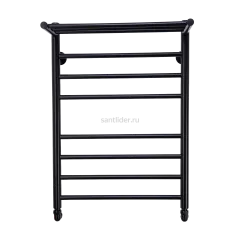 Полотенцесушитель водяной Comfysan Luce W-8 80/50 с полкой, черный