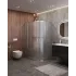 Душевой уголок Cezares MOLVENO-RH-2-130/100-P-Cr, 130х100х195, профиль хром, стекло Punto матовое