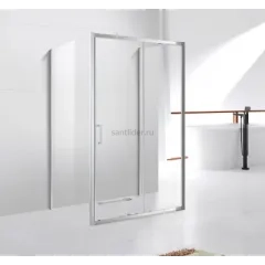 Душевой уголок Cezares MOLVENO-AH-12-150/80-C-Cr-IV, 150х80х195, профиль хром, стекло прозрачное