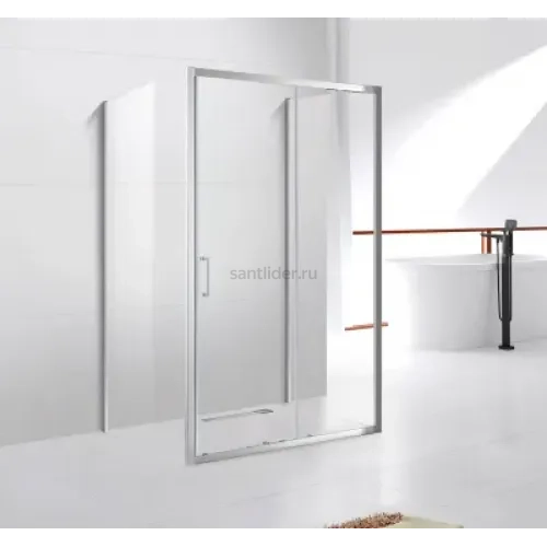 Душевой уголок Cezares MOLVENO-AH-12-150/80-C-Cr-IV, 150х80х195, профиль хром, стекло прозрачное