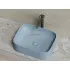 Умывальник CERAMICANOVA Element чаша накладная прямоугольная (цвет Серо-Голубой Матовый) CN6052MHL