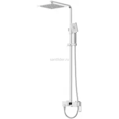 Душевая стойка BelBagno LUCE с изливом LUC-VSCM-CRM