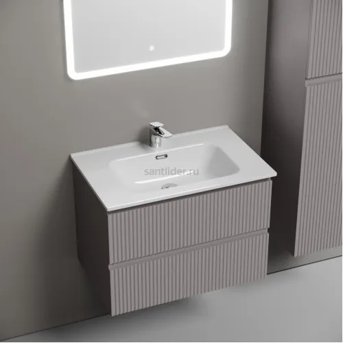 Тумба подвесная SANCOS Snob R 690х445х500, c двумя ящиками оснащенными доводчиками, Doha Soft,SNR70SM
