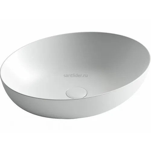 Умывальник CERAMICANOVA Element чаша накладная овальная (цвет Белый Матовый) CN6017MW