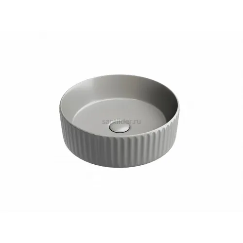 Умывальник CERAMICANOVA Element чаша накладная круглая (цвет Антрацит Матовый) CN6057MH
