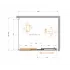 Душевой уголок Cezares MOLVENO-AHF-31-100/80-C-CR-IV, 100х80х195, профиль хром, стекло прозрачное