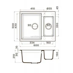 Мойка Omoikiri Sakaime 60-2-BL