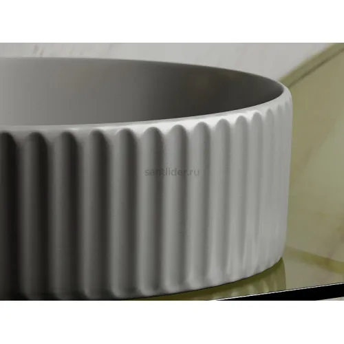 Умывальник CERAMICANOVA Element чаша накладная круглая (цвет Антрацит Матовый) CN6057MH