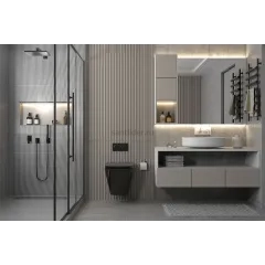 Комплект подвесной унитаз ABBER Rechteck AC1201MB черный матовый с инсталляцией AC0105 и кнопкой AC0120MMG золото матовое