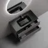 Тумба подвесная SANCOS Snob R 890х445х500, c двумя ящиками оснащенными доводчиками, Doha Soft,SNR90SM