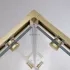 Душевой уголок Cezares RELAX-304-A-2-80-C-BORO, 80х80х200, профиль брашированное золото, прозрачное стекло