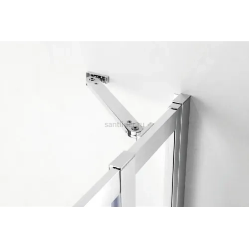 Душевой уголок Cezares MOLVENO-R-11-90+30-C-Cr-IV, 120х120х195, профиль хром, стекло прозрачное