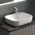 Тумба подвесная SANCOS Snob R, Doha Soft 790х445х500, под столешницу без отверстия под смеситель, цвет Black Sky, SNR80SM
