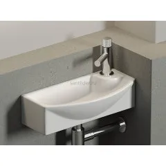 Умывальник CERAMICANOVA Element подвесной прямоугольный с крепежом (чаша слева, отверстие под смеситель справа) CN6038L