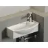 Умывальник CERAMICANOVA Element подвесной прямоугольный с крепежом (чаша слева, отверстие под смеситель справа) CN6038L