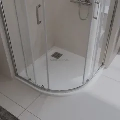 Поддон для душа из искусственного мрамора Belbagno TRAY-MR-UNO-R-90-550-35-W-CR