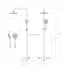 Душевая стойка CEZARES STYLUS-CVD-BORO со смесителем и поворотным изливом