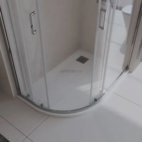 Душевой поддон из искусственного мрамора правосторонний Belbagno TRAY-MR-UNO-RH-120/80-550-35-W-R-CR