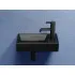 Умывальник CERAMICANOVA Element подвесной прямоугольный (чаша слева, отверстие под смеситель справа) цвет чёрный матовый CN6051LMB