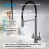Смеситель ABBER Wasser Kreis AF81141NG для кухни с подключением фильтра и выдвижной лейкой, никель