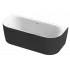 Ванна акриловая матовая 180х80 Cezares METAURO-INT-Wall-180-80-60-B-W-MATT
