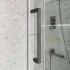 Душевая дверь шириной 141см BelBagno MARINO-2-BF-1-140-C-GM профиль оружейная сталь, стекло прозрачное