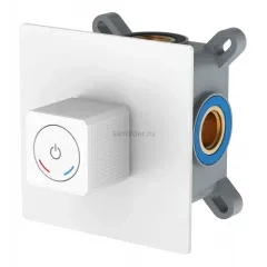 Смеситель автоматический встроенный QUAD Matt White