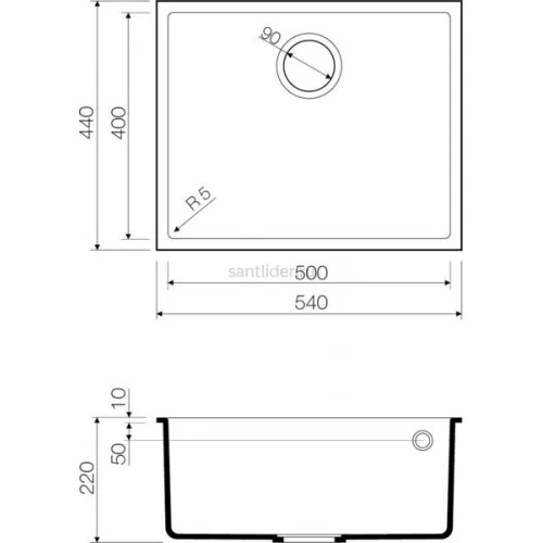 Мойка Omoikiri Bosen 54-U-BE