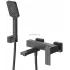 Смеситель CEZARES SLIDER-VD-NOP для ванны и душа с поворотным изливом, с ручным душем, шлангом и держателем
