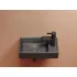 Умывальник CERAMICANOVA Element подвесной прямоугольный (чаша слева, отверстие под смеситель справа) цвет темный антрацит матовый CN6051LMDH
